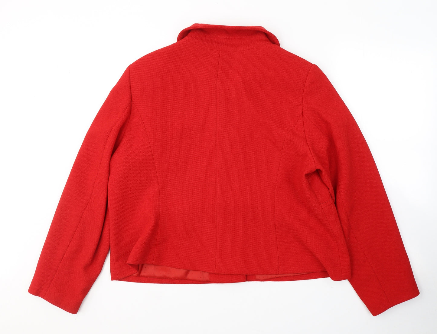 Marks and Spencer Womens Red   Jacket Blazer Size 20  Button