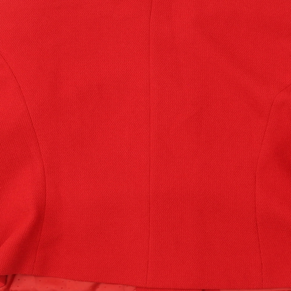 Marks and Spencer Womens Red   Jacket Blazer Size 20  Button