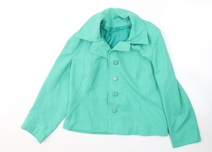 Holden Fashion Womens Green Jacket Blazer Size M Button