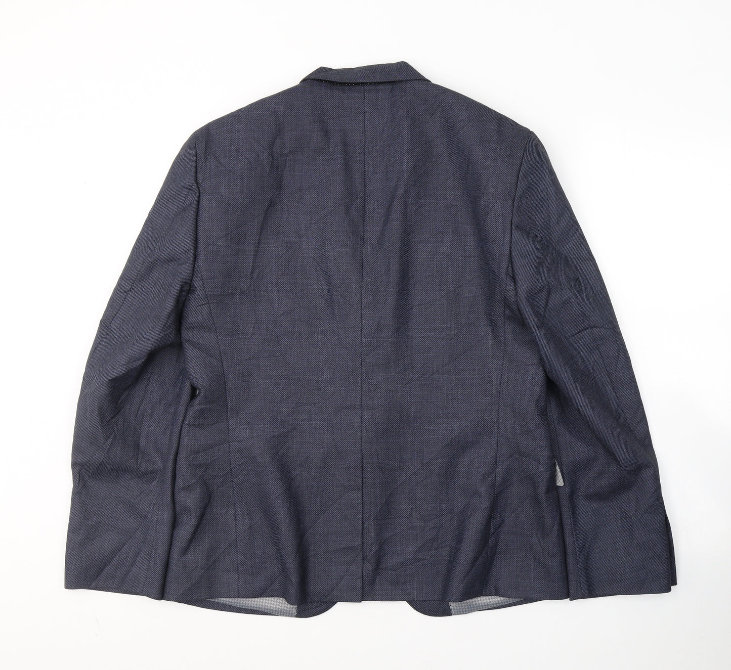 BHS Mens Blue  Polyester Jacket Suit Size S
