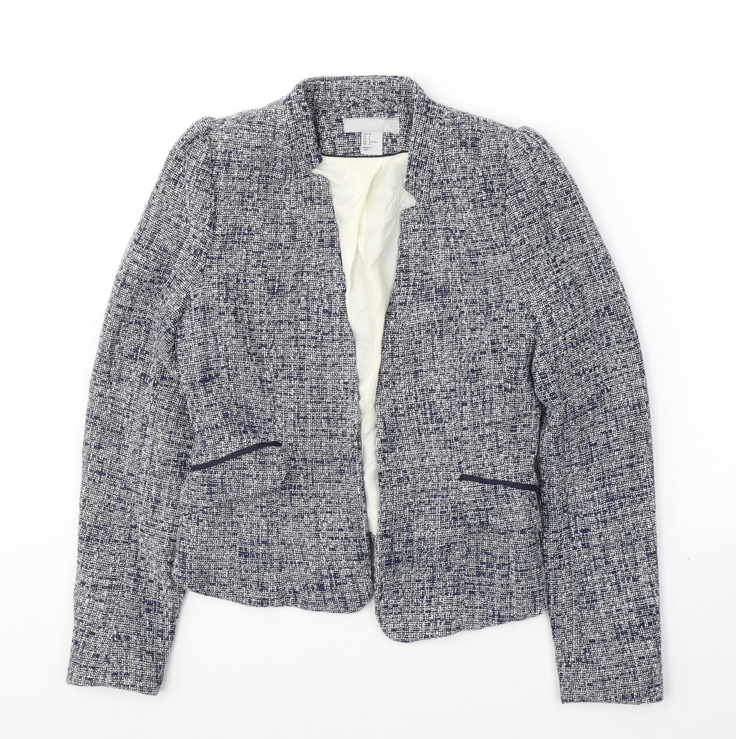 H&M Womens Blue   Jacket Blazer Size 4