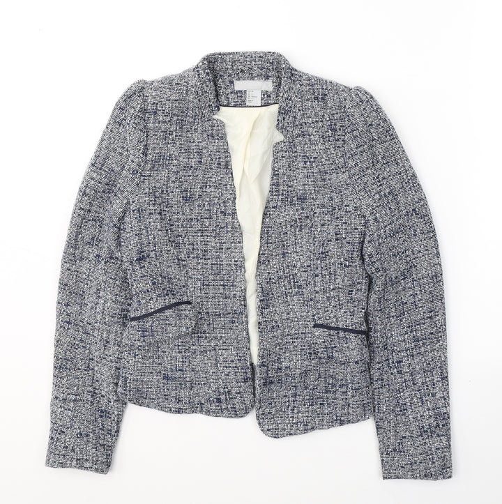H&M Womens Blue   Jacket Blazer Size 4