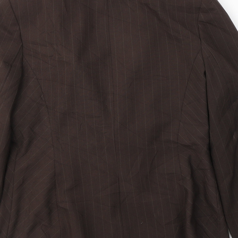 TU Womens Brown   Jacket Blazer Size 10  Button