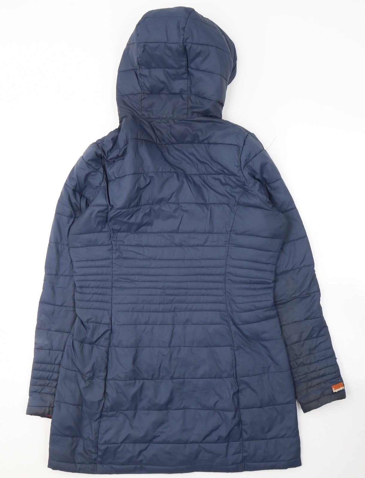 Superdry Womens Blue   Puffer Jacket Coat Size M  Zip