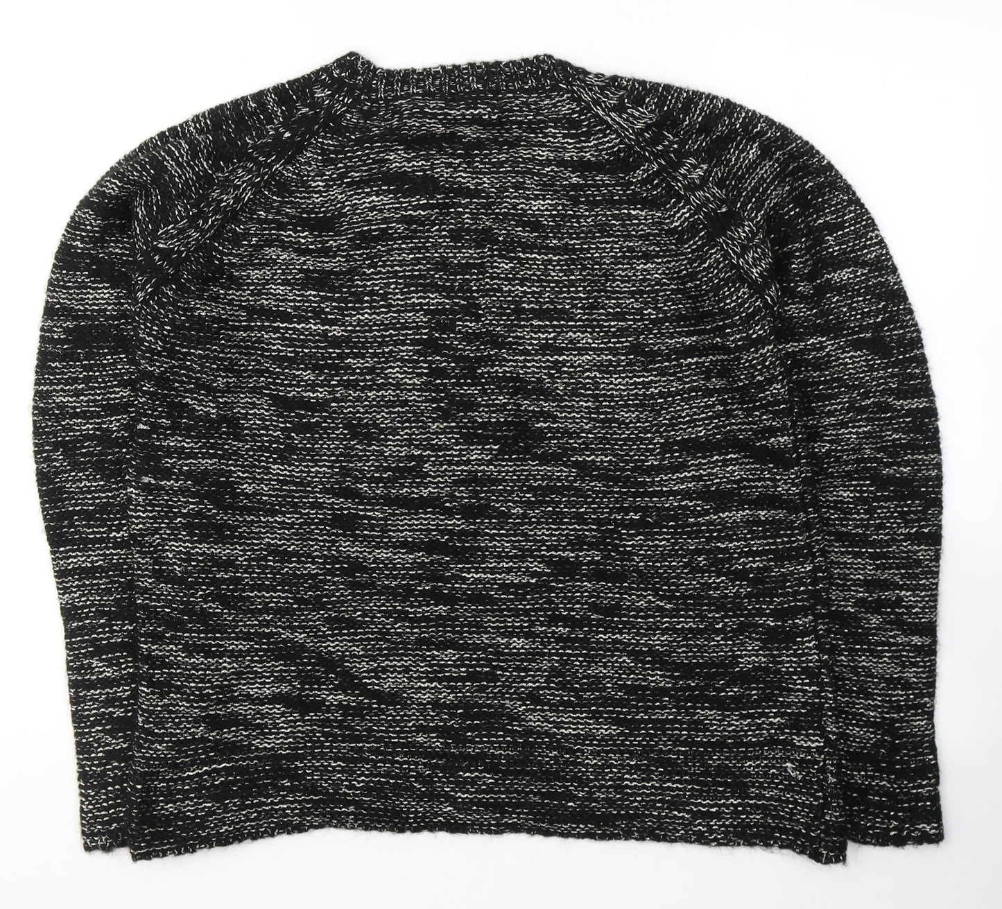 NEXT Womens Black Round Neck  Acrylic Pullover Jumper Size 12