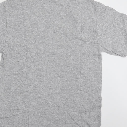 Gildan Mens Grey  Cotton  T-Shirt Size S Crew Neck  - AI Summit