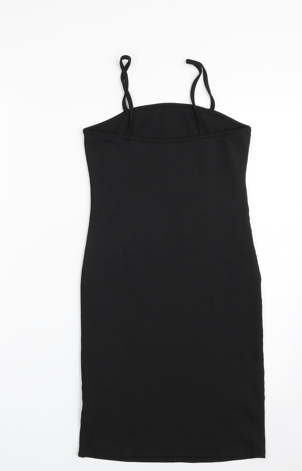 SheIn Womens Black  Polyester Slip Dress  Size M  Square Neck Pullover