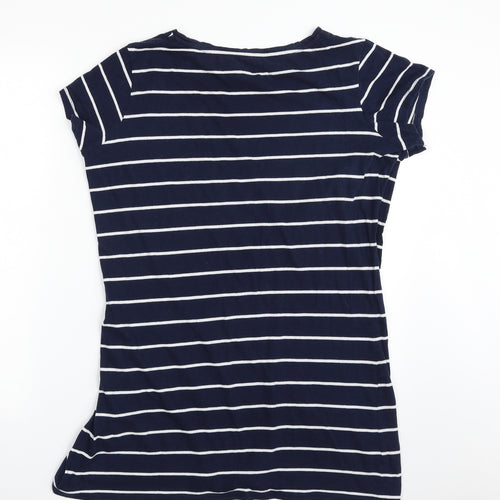F&F Womens Blue Striped 100% Cotton Top Nightshirt Size 12   - Bed, I love you