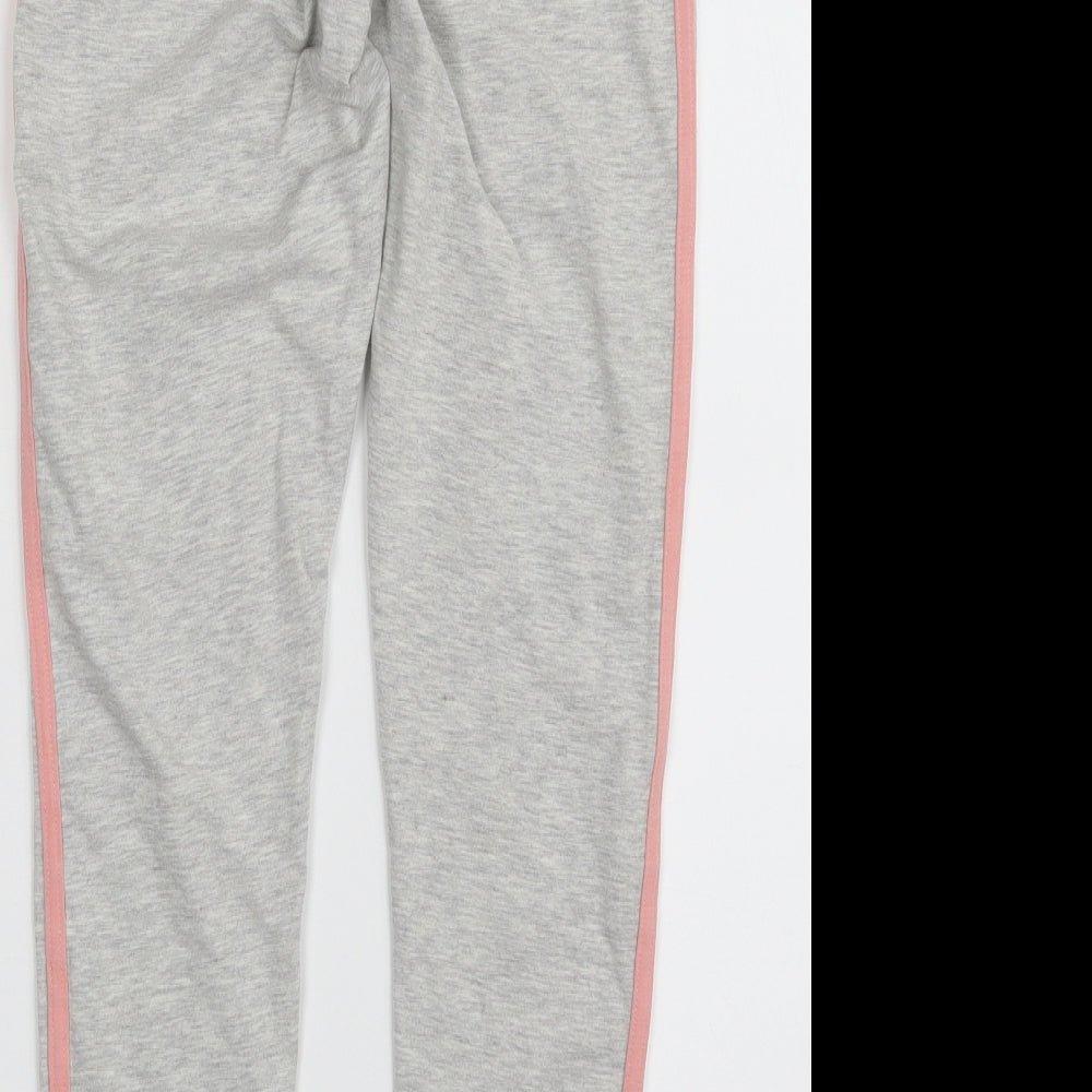 New Look Girls Grey Striped Polyester Jegging Trousers Size 12-13 Years  Slim  - Chicago
