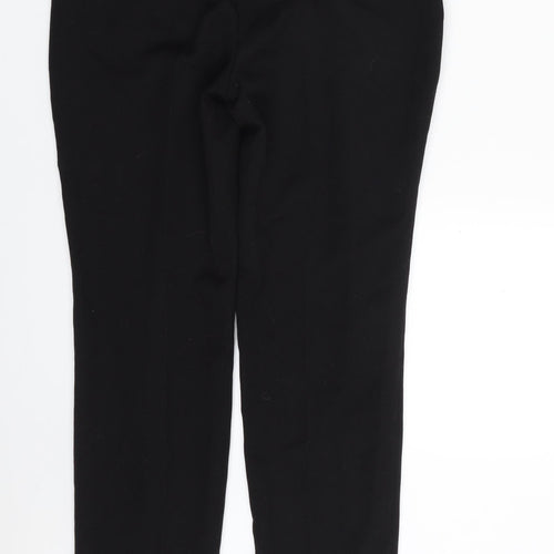 F&F Womens Black  Polyester Trousers  Size 6 L30 in Regular Zip