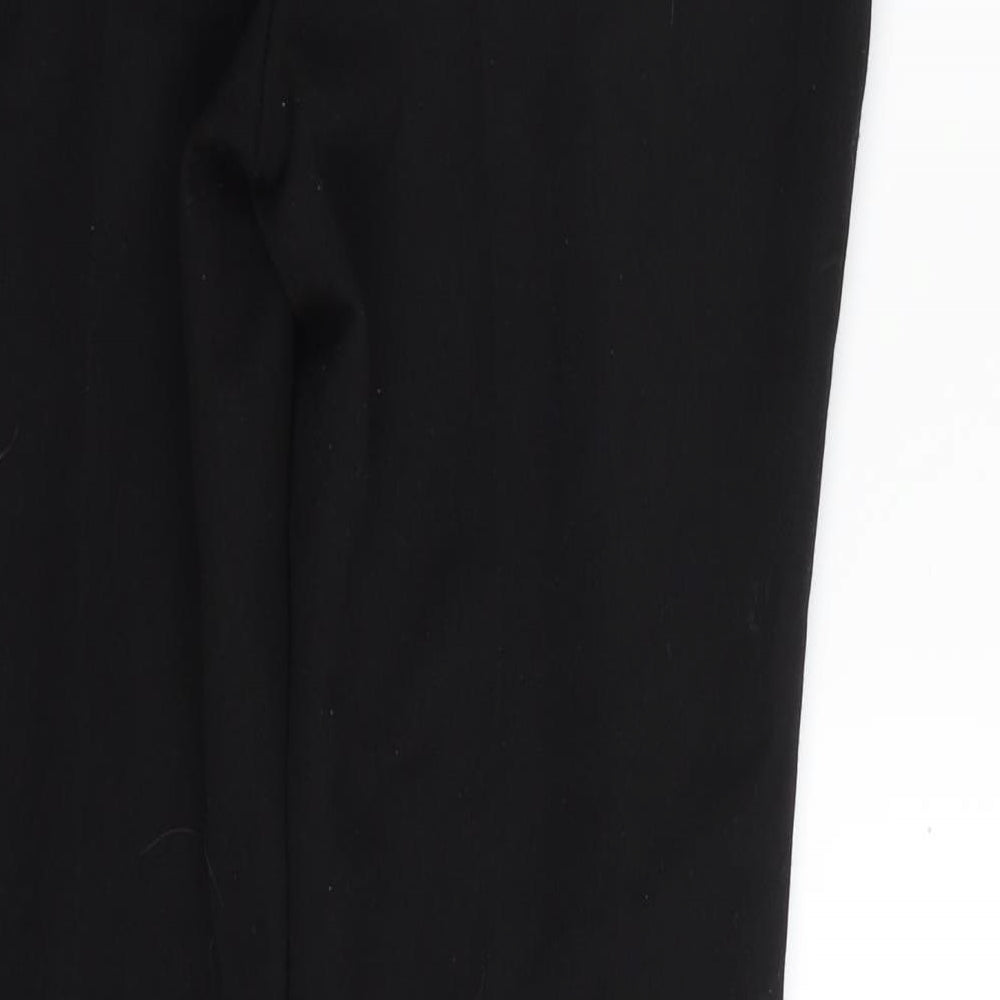 F&F Womens Black  Polyester Trousers  Size 6 L30 in Regular Zip