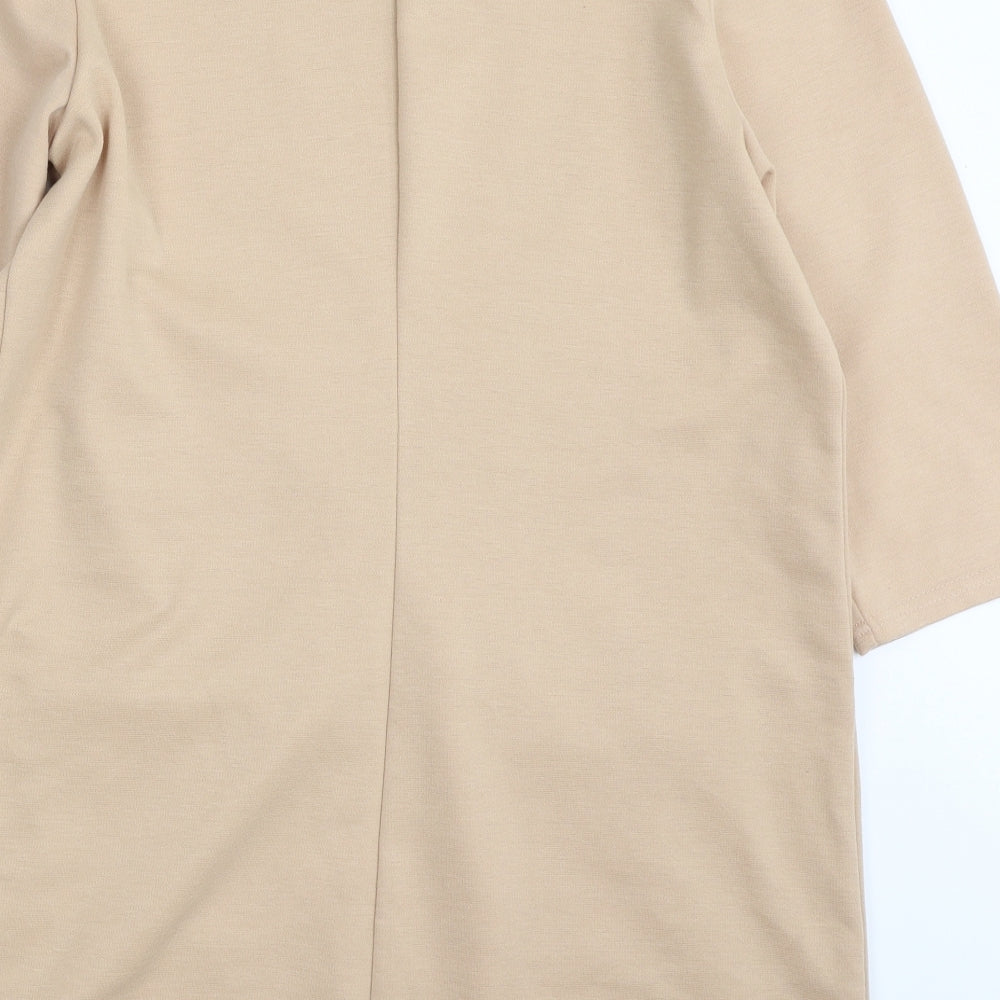 Primark Womens Beige  Polyester A-Line  Size 16  Scoop Neck Pullover