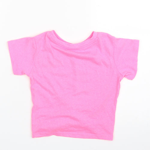 Dunnes Stores Girls Pink  Polyester Pullover Sweatshirt Size 8-9 Years  Pullover