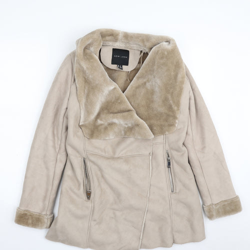 New Look Womens Beige   Jacket  Size 8