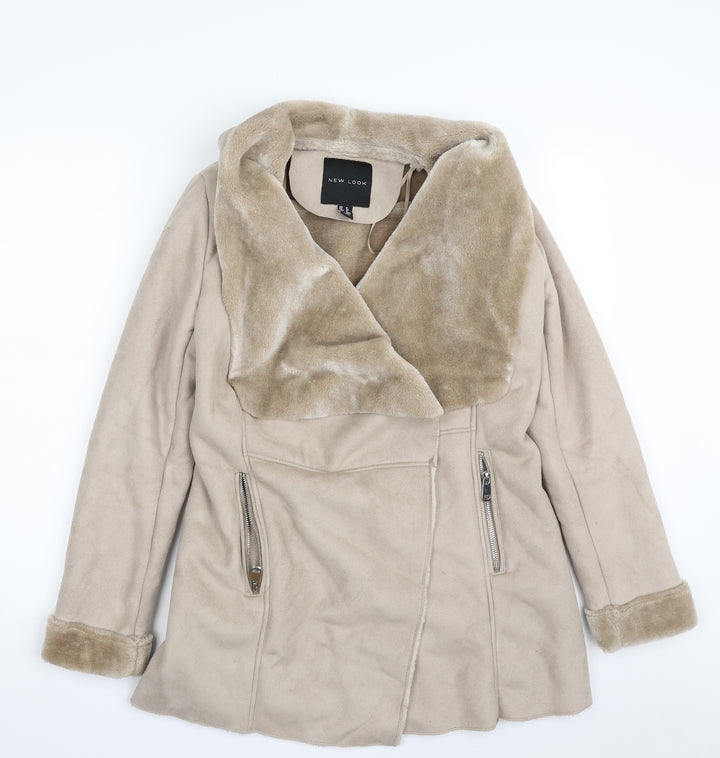 New Look Womens Beige Jacket Size 8