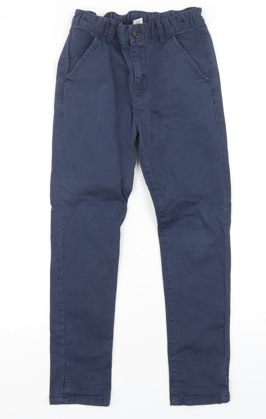 TU Boys Blue  Cotton Chino Trousers Size 7 Years  Regular