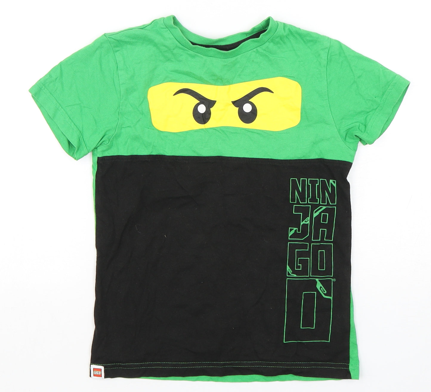 Rebel Boys Multicoloured Geometric Cotton Basic T-Shirt Size 6-7 Years Round Neck Pullover - Ninjago