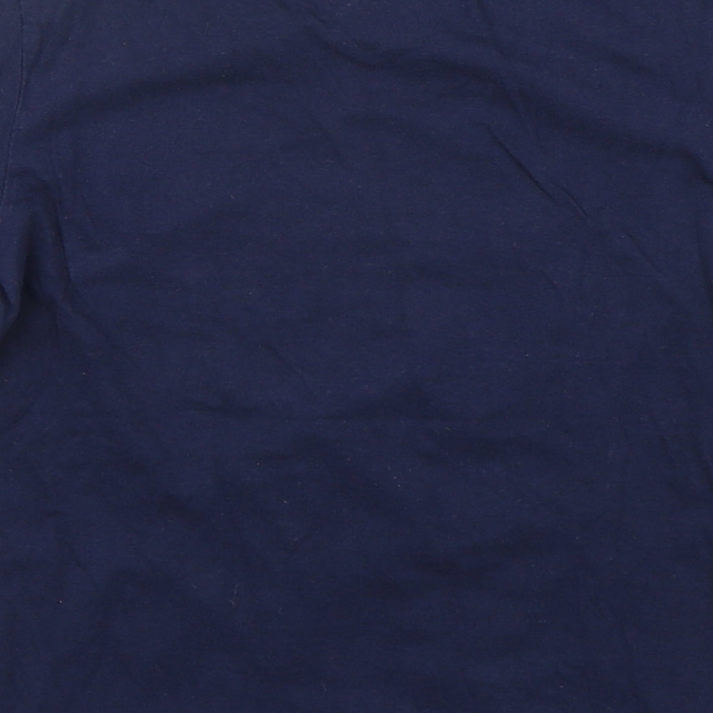 Rebel  Boys Blue  Cotton Basic T-Shirt Size 5-6 Years Round Neck Pullover - My Dads a superhero