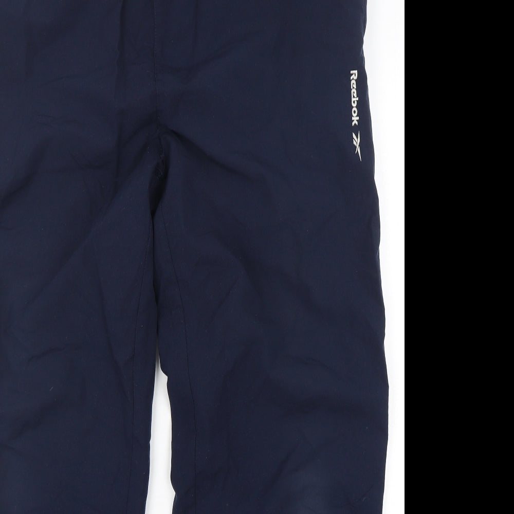 Reebok Mens Blue  Polyester Jogger Trousers Size L L30 in Regular