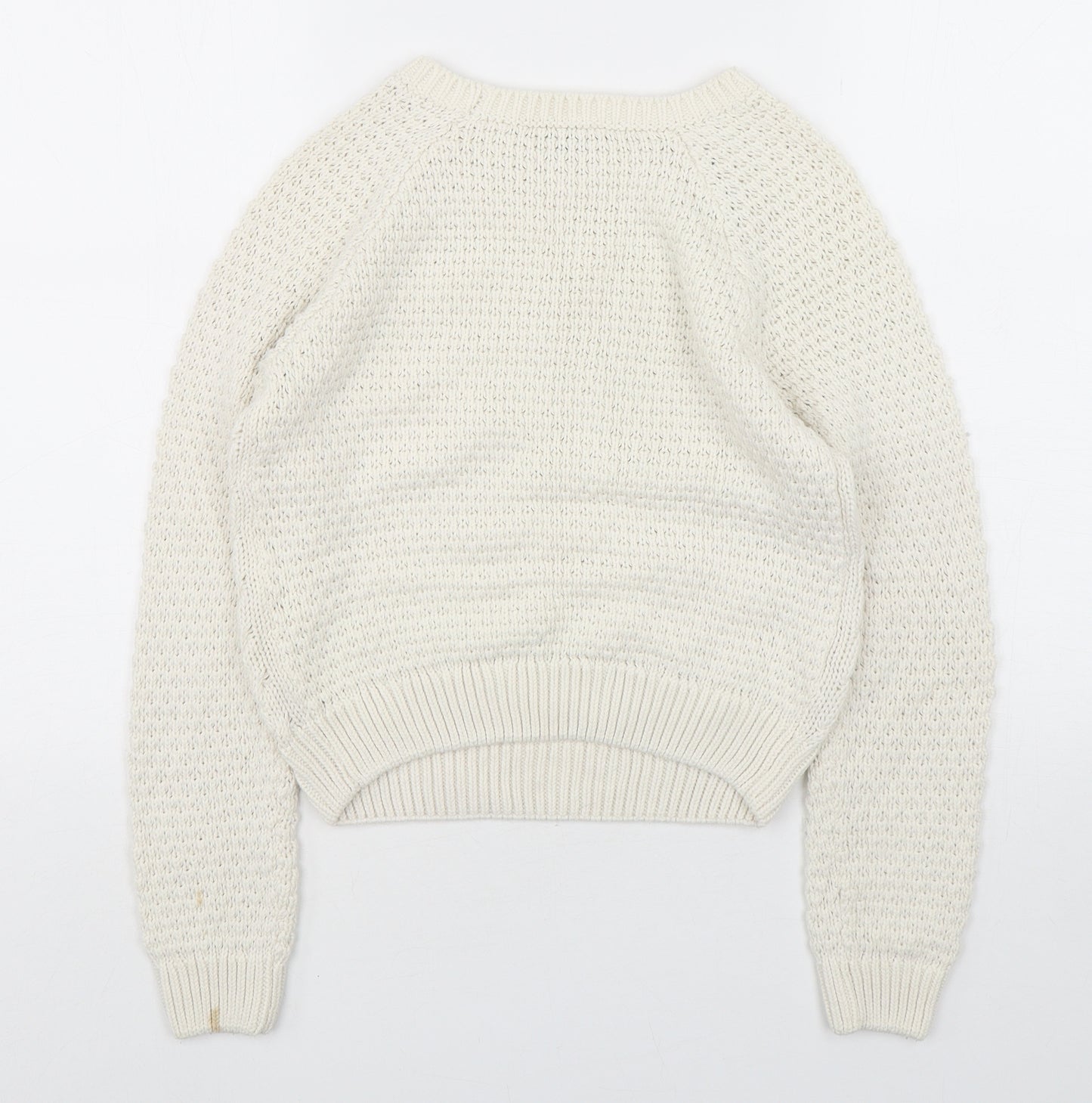 Matalan  Girls Beige Round Neck  Polyester Pullover Jumper Size 12-13 Years  Pullover
