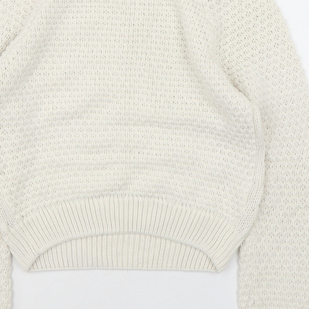 Matalan  Girls Beige Round Neck  Polyester Pullover Jumper Size 12-13 Years  Pullover