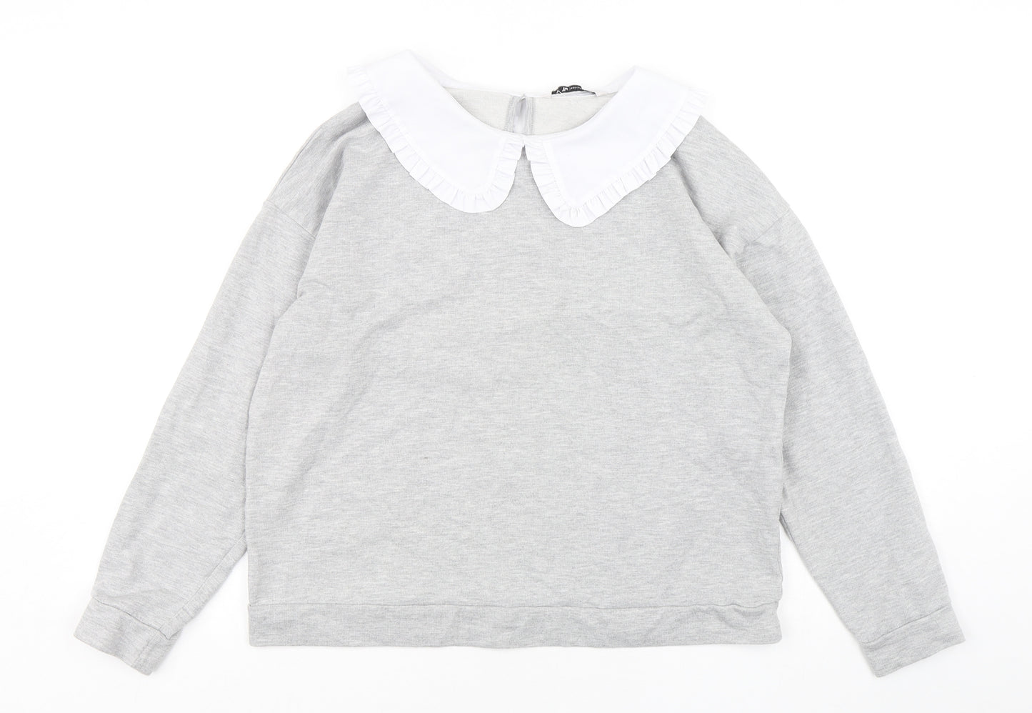 TU Womens Grey  Cotton Pullover Sweatshirt Size 16  Pullover