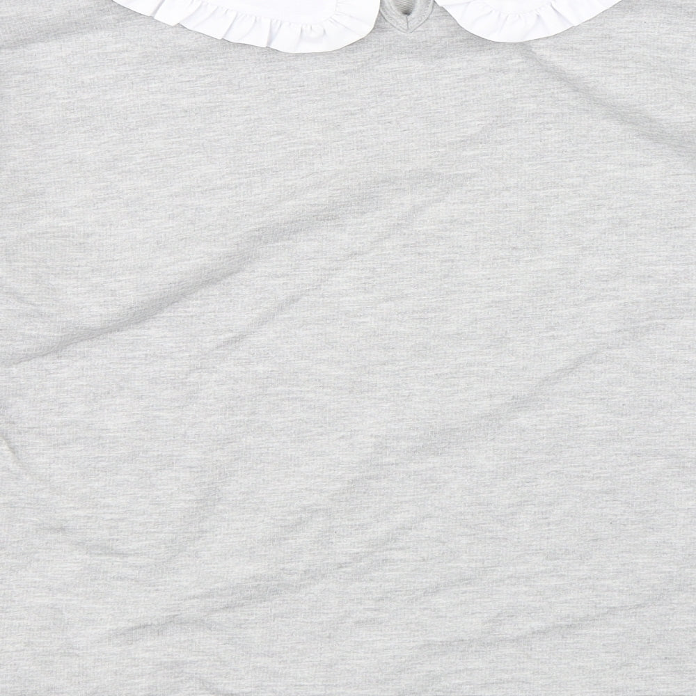 TU Womens Grey  Cotton Pullover Sweatshirt Size 16  Pullover