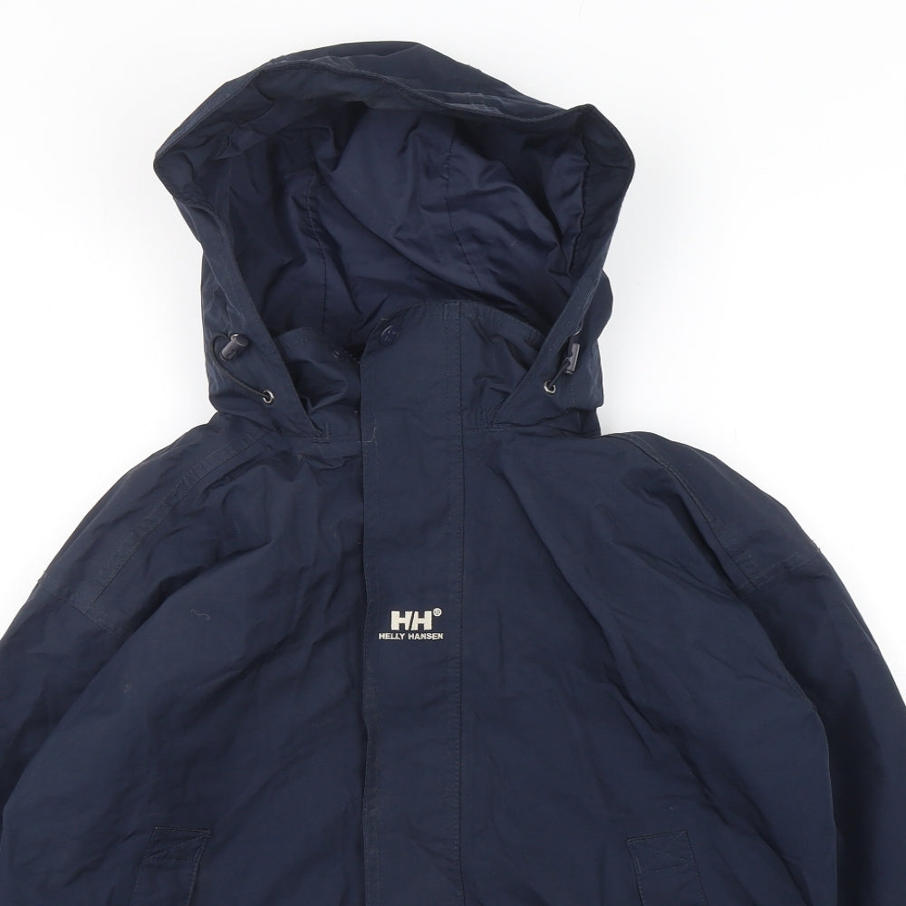 Helly Hansen Boys Blue   Rain Coat Coat Size 14 Years