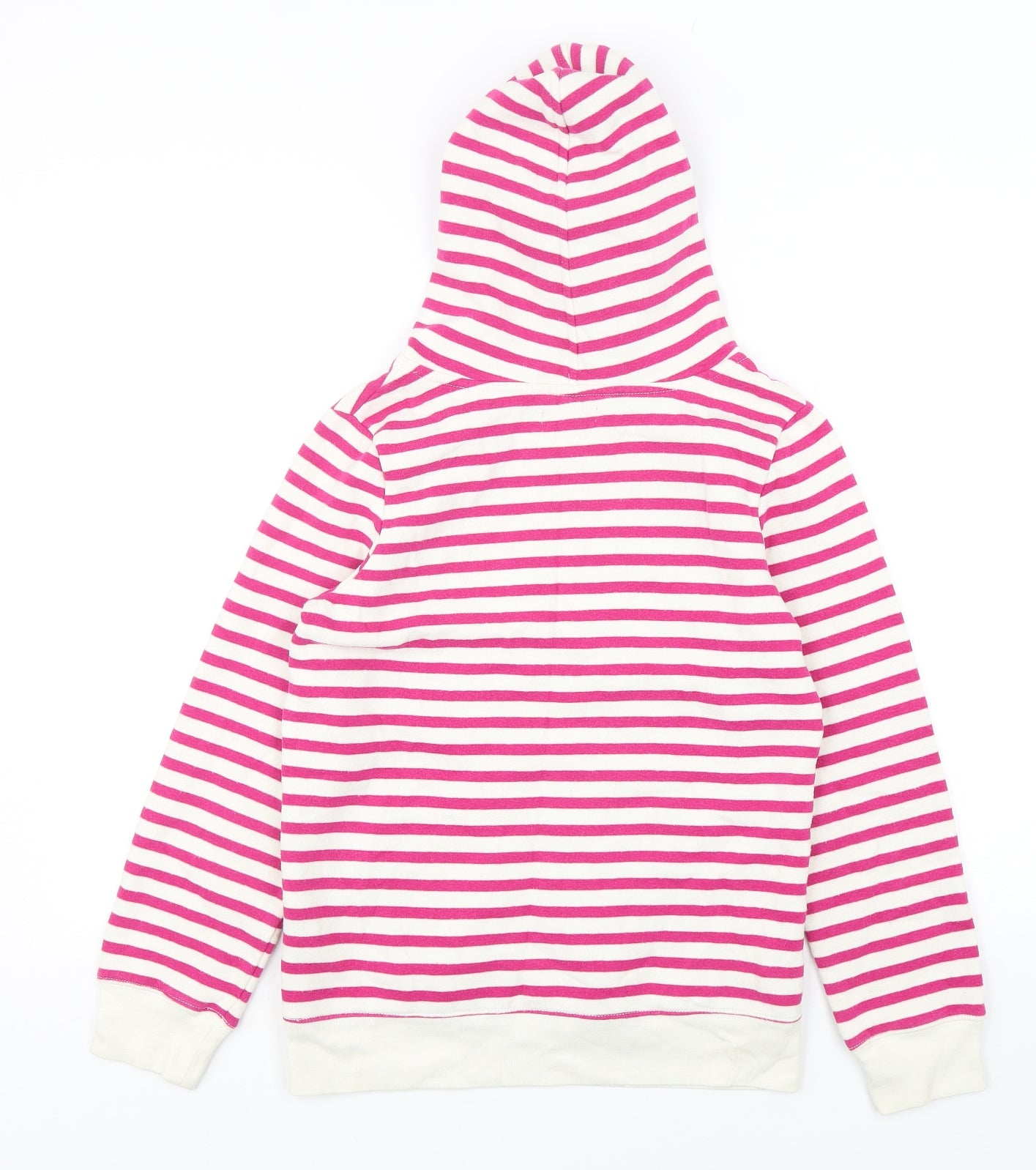 Gap Girls Multicoloured Striped Cotton Pullover Hoodie Size 13 Years