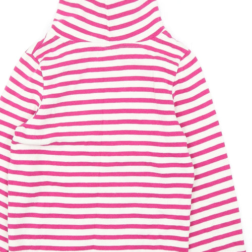 Gap Girls Multicoloured Striped Cotton Pullover Hoodie Size 13 Years