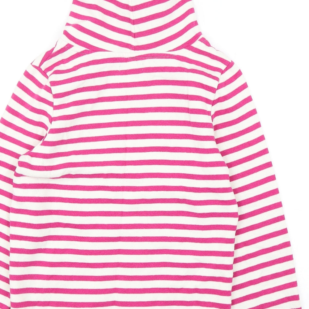 Gap Girls Multicoloured Striped Cotton Pullover Hoodie Size 13 Years
