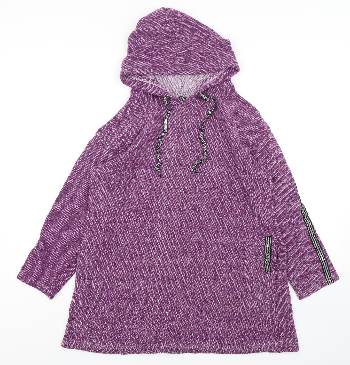 BDM Womens Purple  Polyester Pullover Hoodie Size S