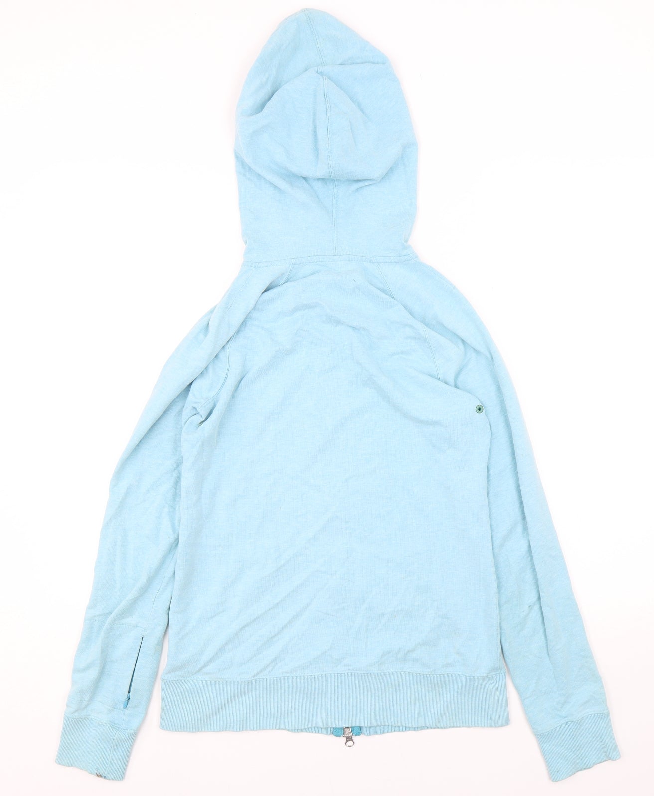 Nike Womens Blue  Cotton Full Zip Hoodie Size S  Zip