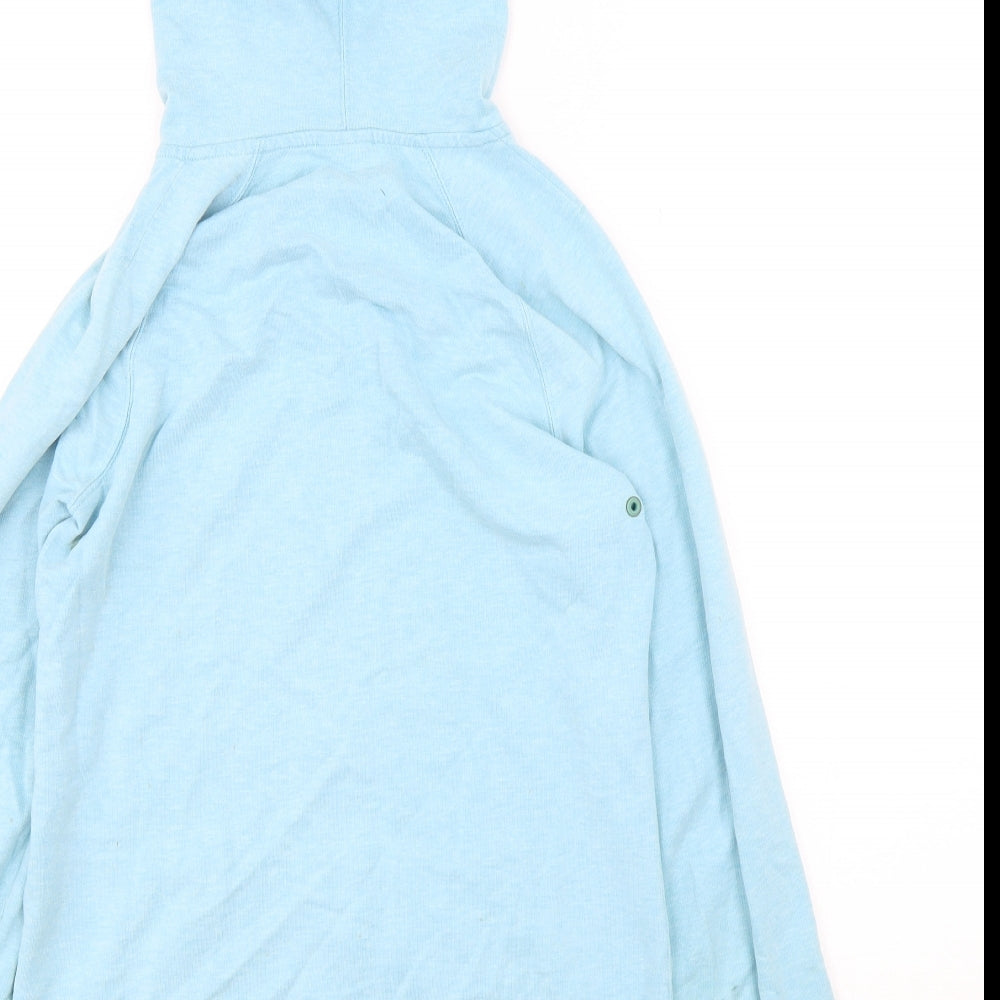 Nike Womens Blue  Cotton Full Zip Hoodie Size S  Zip