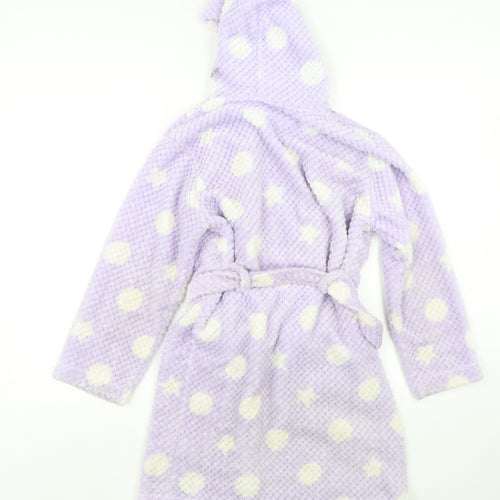 John Lewis  Girls Purple Geometric Polyester  Gown Size 10 Years