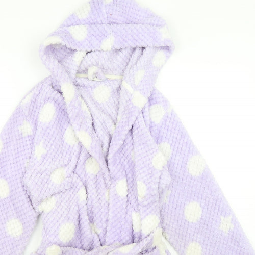 John Lewis  Girls Purple Geometric Polyester  Gown Size 10 Years