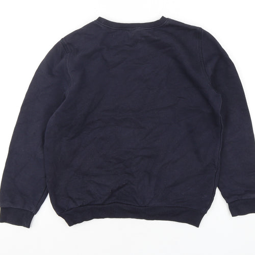F&F Boys Blue  Cotton Pullover Sweatshirt Size 9-10 Years  Pullover