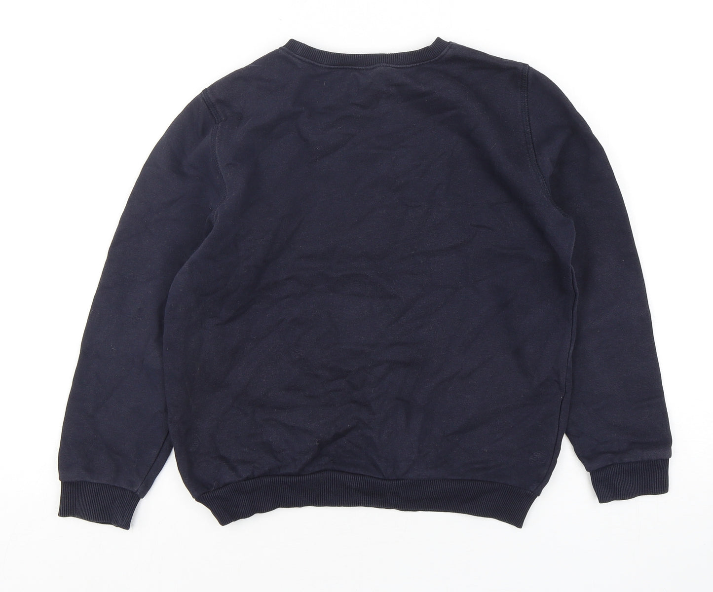 F&F Boys Blue  Cotton Pullover Sweatshirt Size 9-10 Years  Pullover