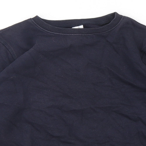 F&F Boys Blue  Cotton Pullover Sweatshirt Size 9-10 Years  Pullover