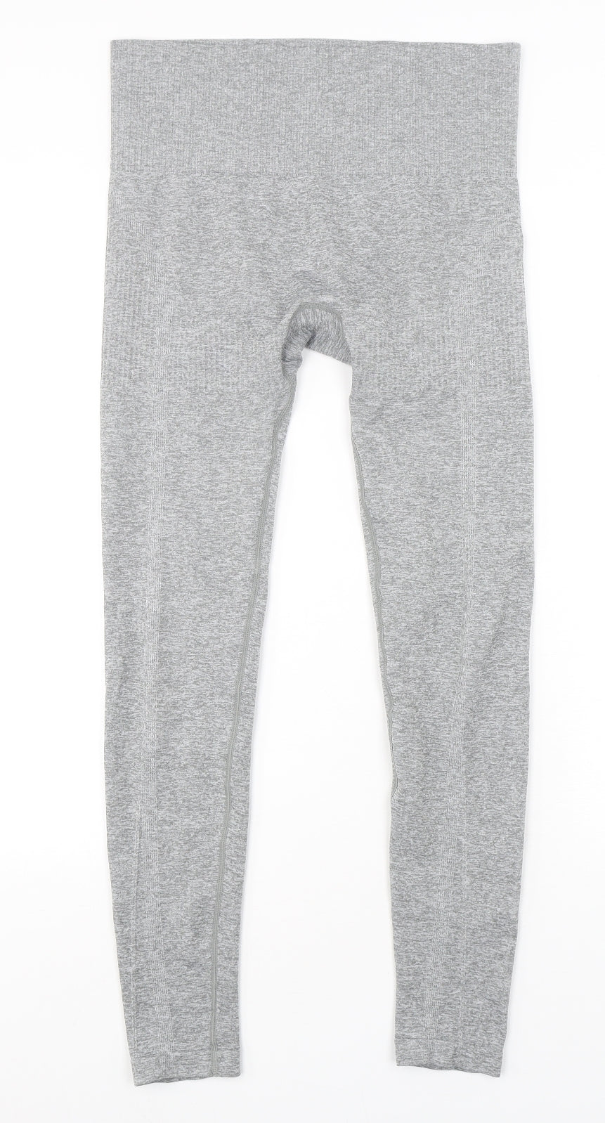 Primark Womens Grey  Polyester Compression Leggings Size 12 L27 in Regular