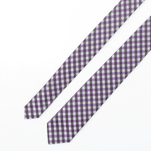 Nuova Moda Mens Multicoloured Plaids & Checks Polyester Pointed Tie One Size