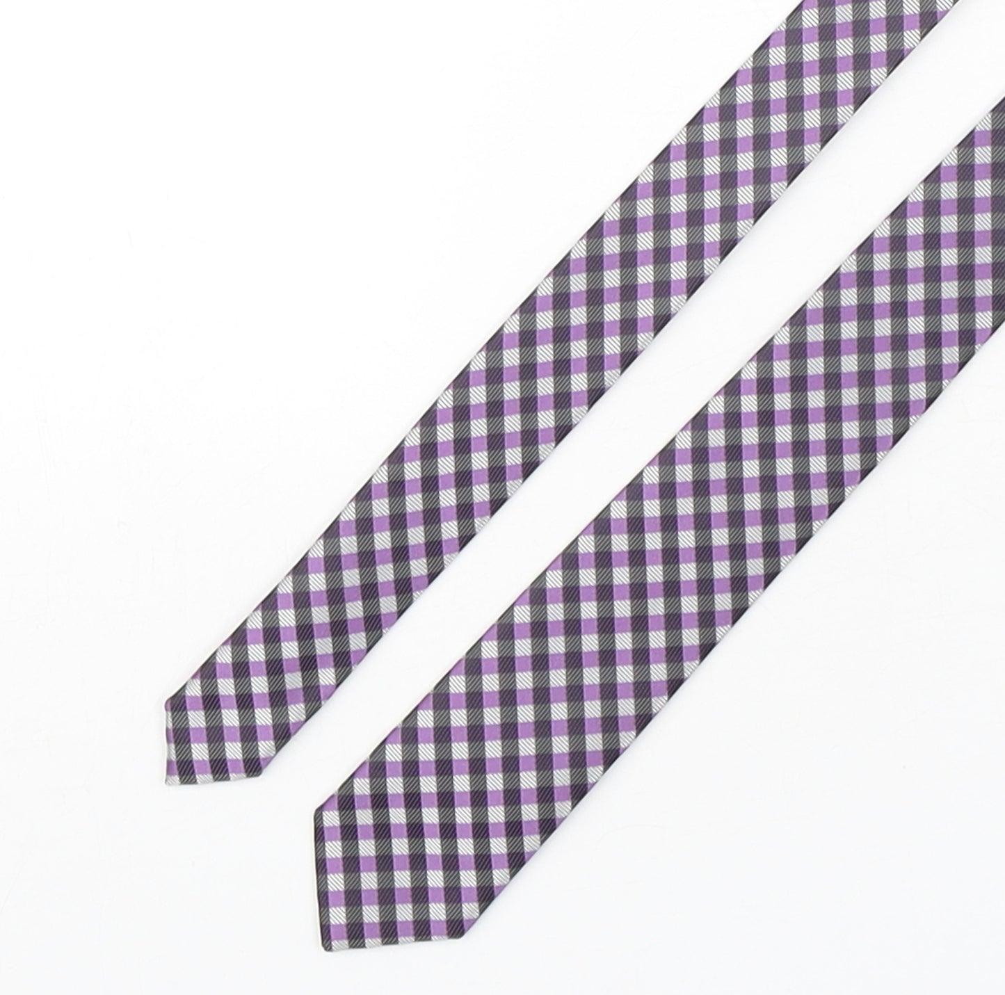 Nuova Moda Mens Multicoloured Plaids & Checks Polyester Pointed Tie One Size
