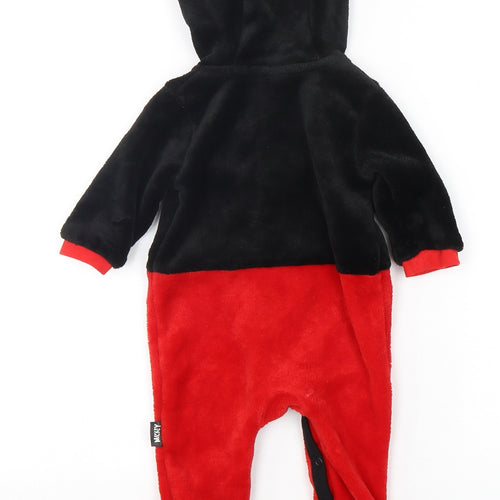 Disney Baby Baby Multicoloured Colourblock Polyester  One Piece Size 3-6 Months   - Mickey Mouse
