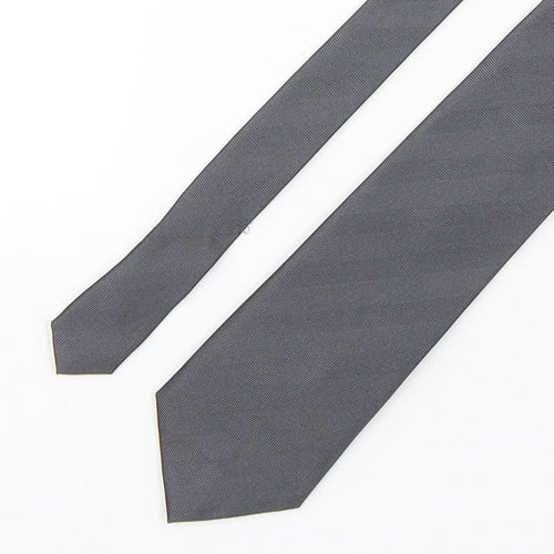Marks and Spencer Mens Grey  Polyester Pointed Tie One Size