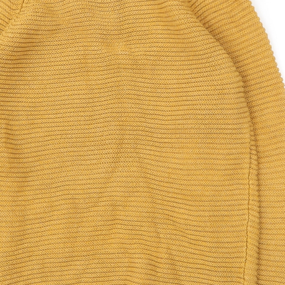 Matalan Boys Yellow Crew Neck  Acrylic Pullover Jumper Size 5-6 Years  Pullover
