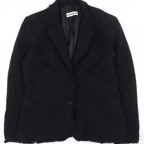 Gerry Weber Womens Black   Jacket  Size 12  Button