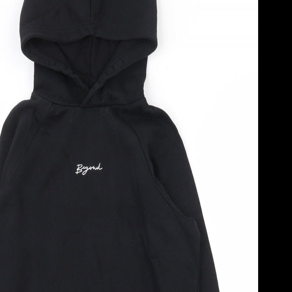 George Girls Black  Cotton Pullover Hoodie Size 11-12 Years  Pullover
