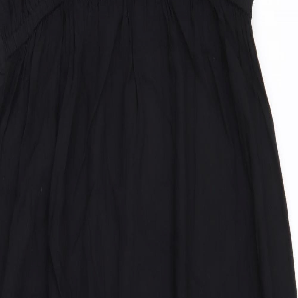 New Look Womens Black  Viscose Fit & Flare  Size 22  Round Neck Button