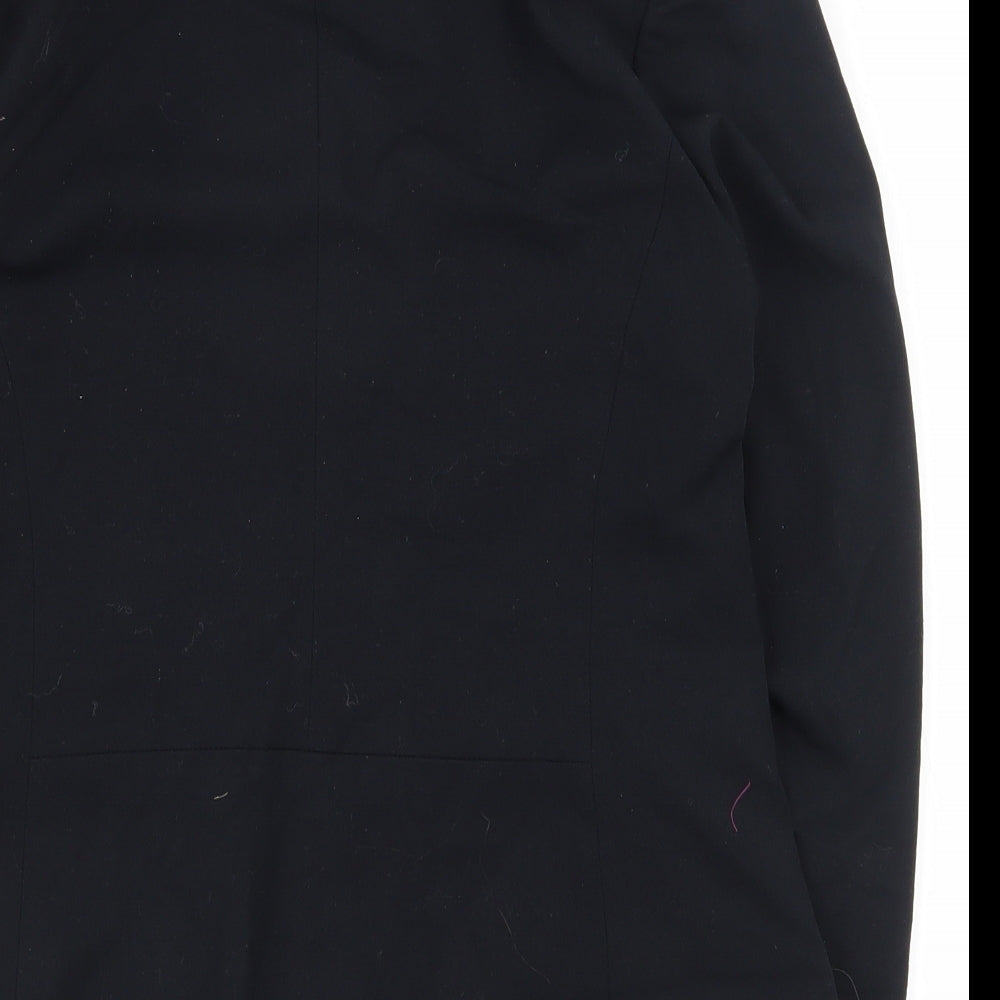 Marks and Spencer Womens Black  Polyester Jacket Suit Jacket Size 12