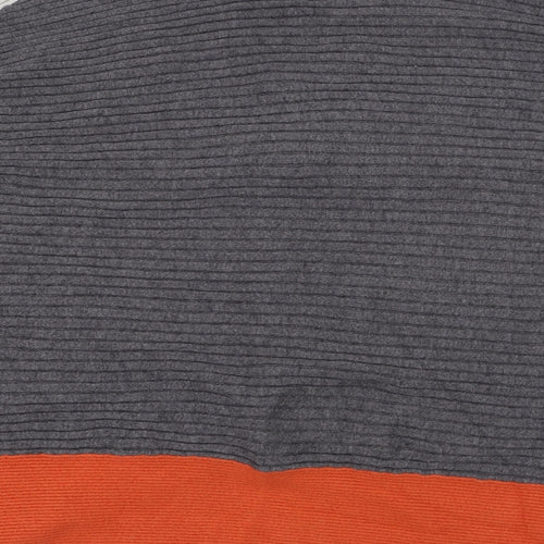 River Island Womens Grey V-Neck  Viscose Pullover Jumper Size M